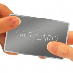 Giving Gift Card: Hands Passing Gift Card