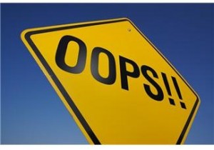 Oops sign