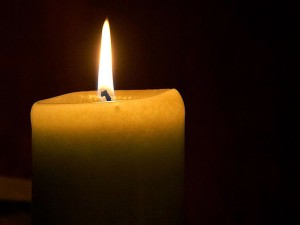 lit candle 