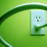 power cord plugged into an outlet