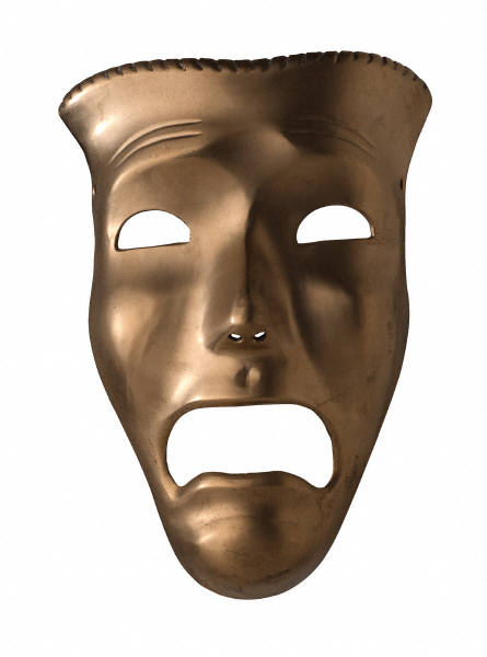 Mask: Tragedy drama mask from the theater