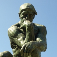 Thinking statue