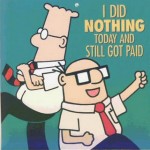 dilbert doing nothing