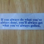 If You Always Do...