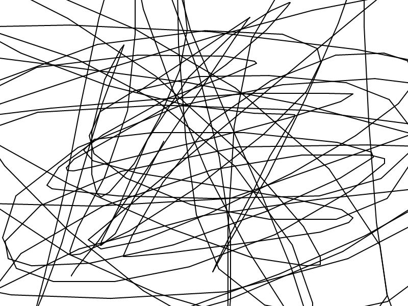 black scribble