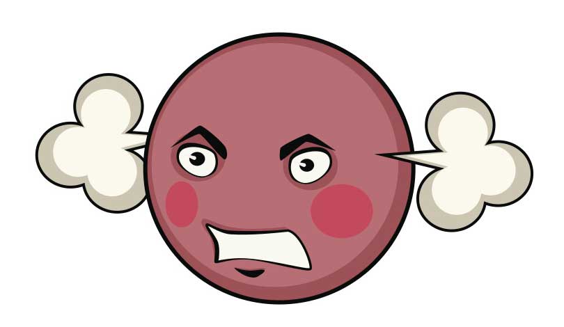 angry face