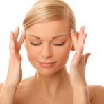 woman with closed eyes