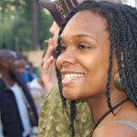 woman smiling