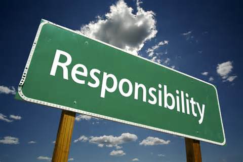 Road sign: Responsibility