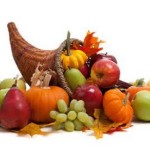 Cornucopia of fruit and vegetables