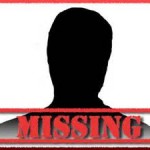sillhouette of a man's head with the word "missing"
