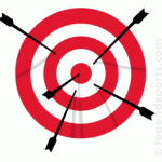  Getting better hitting the target  with arrows 