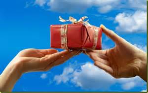 hands giving/receiving a gift