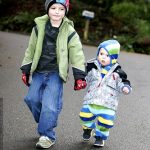 brothers walking