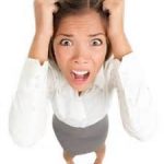 businesswoman under stress