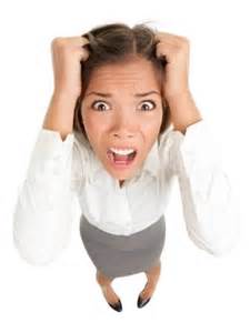 businesswoman under stress