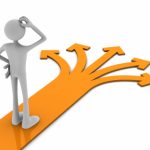 Man facing a decision.