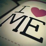 "I heart Me" page in a book